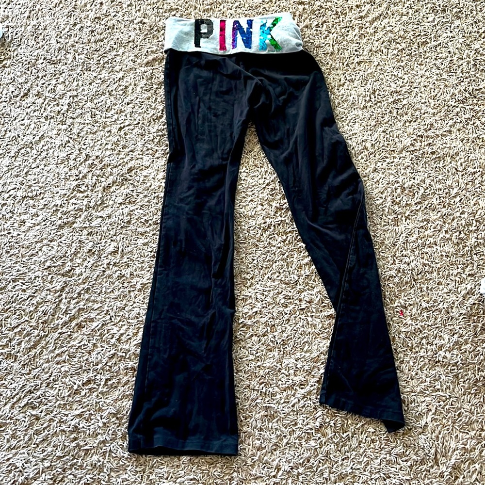 PINK sweat pants flare